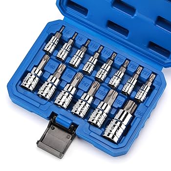 CASOMAN 14-Piece 1/4-Inch, 3/8-Inch & 1/2-Inch Drive Torx